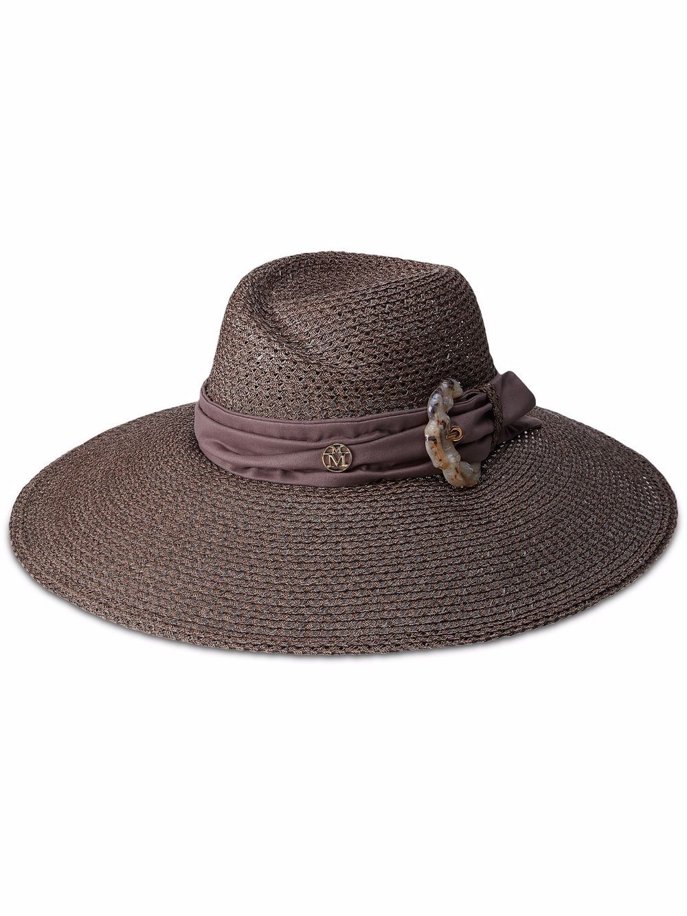 

Maison Michel Big Virginie capeline straw hat - Brown