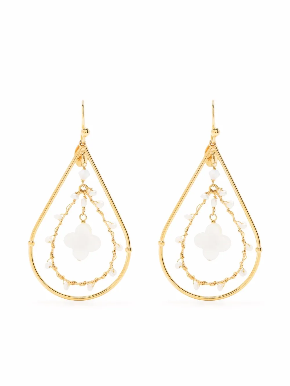 

Gas Bijoux aretes Orphee con perla - Dorado