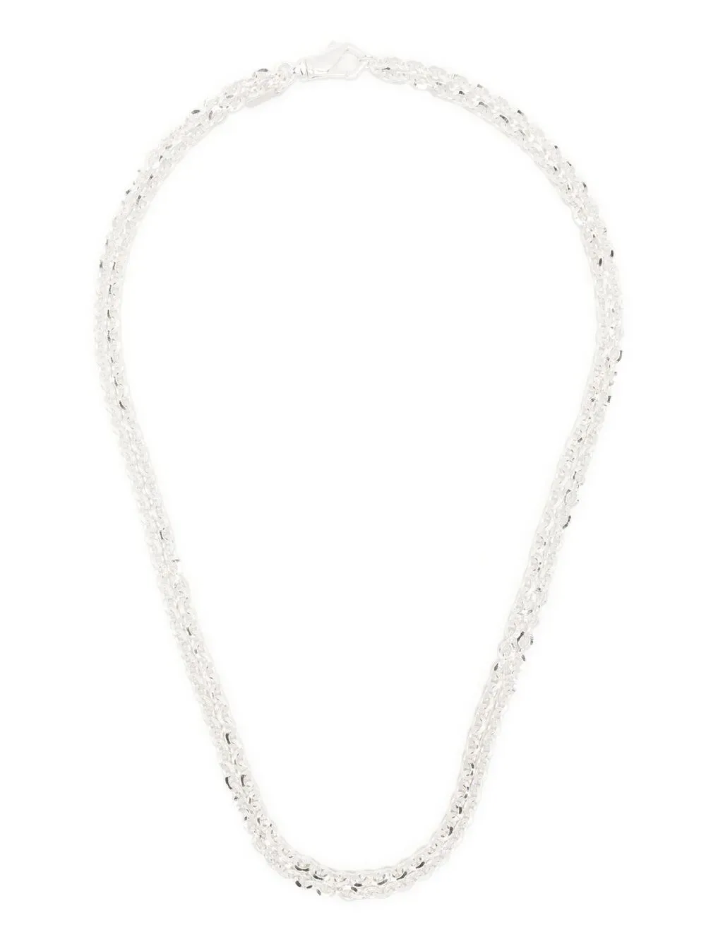 

Emanuele Bicocchi collar con doble tira - Blanco