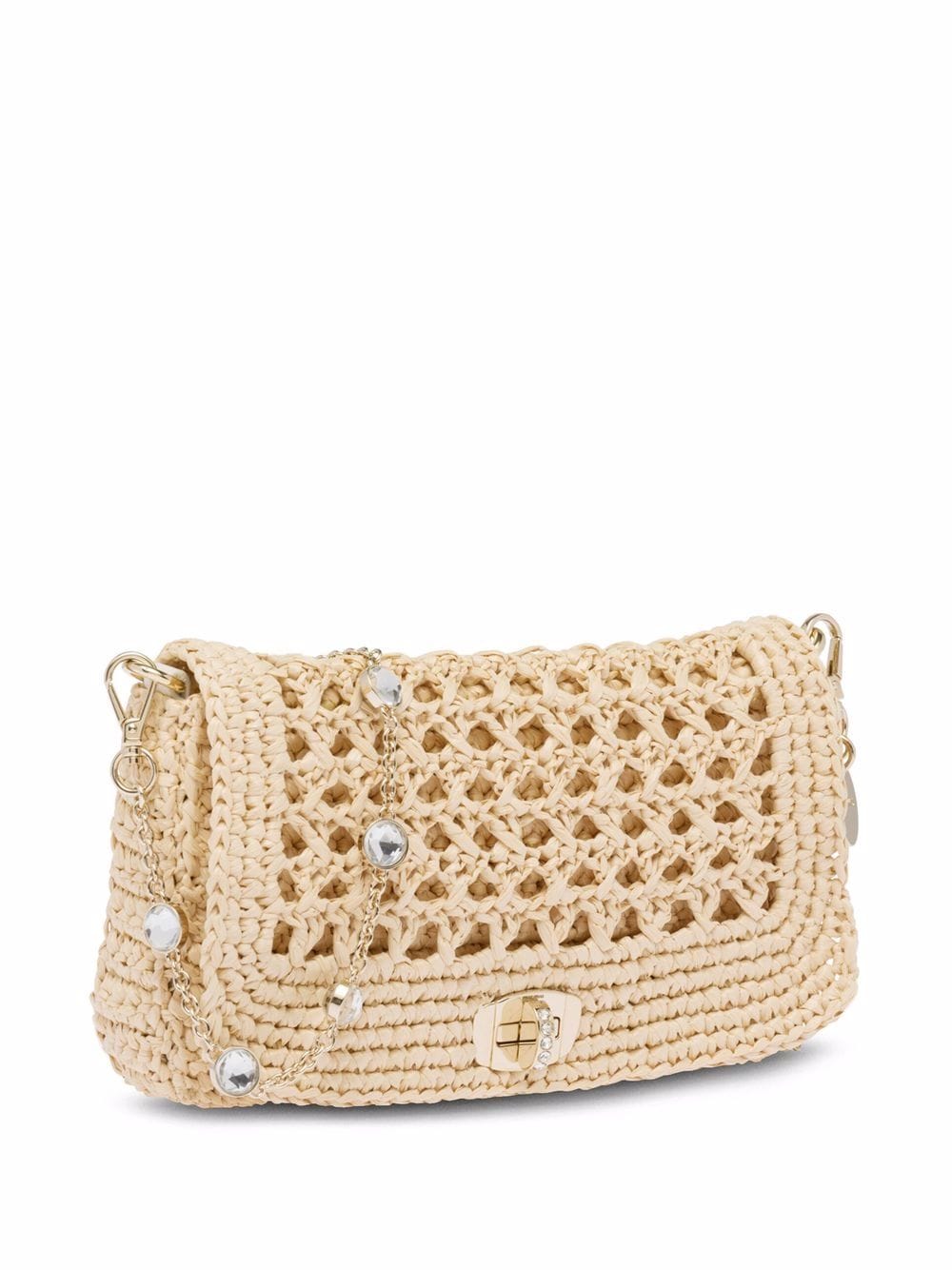 Miu Miu Raffia Woven Shoulder Bag - Farfetch