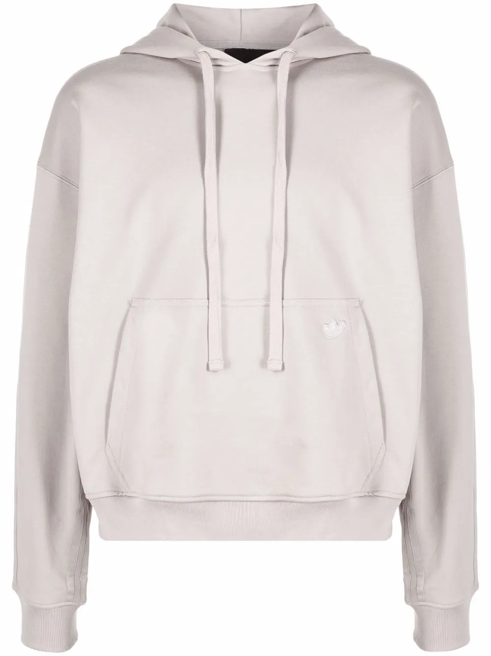 

adidas hoodie texturizado con logo bordado - Gris