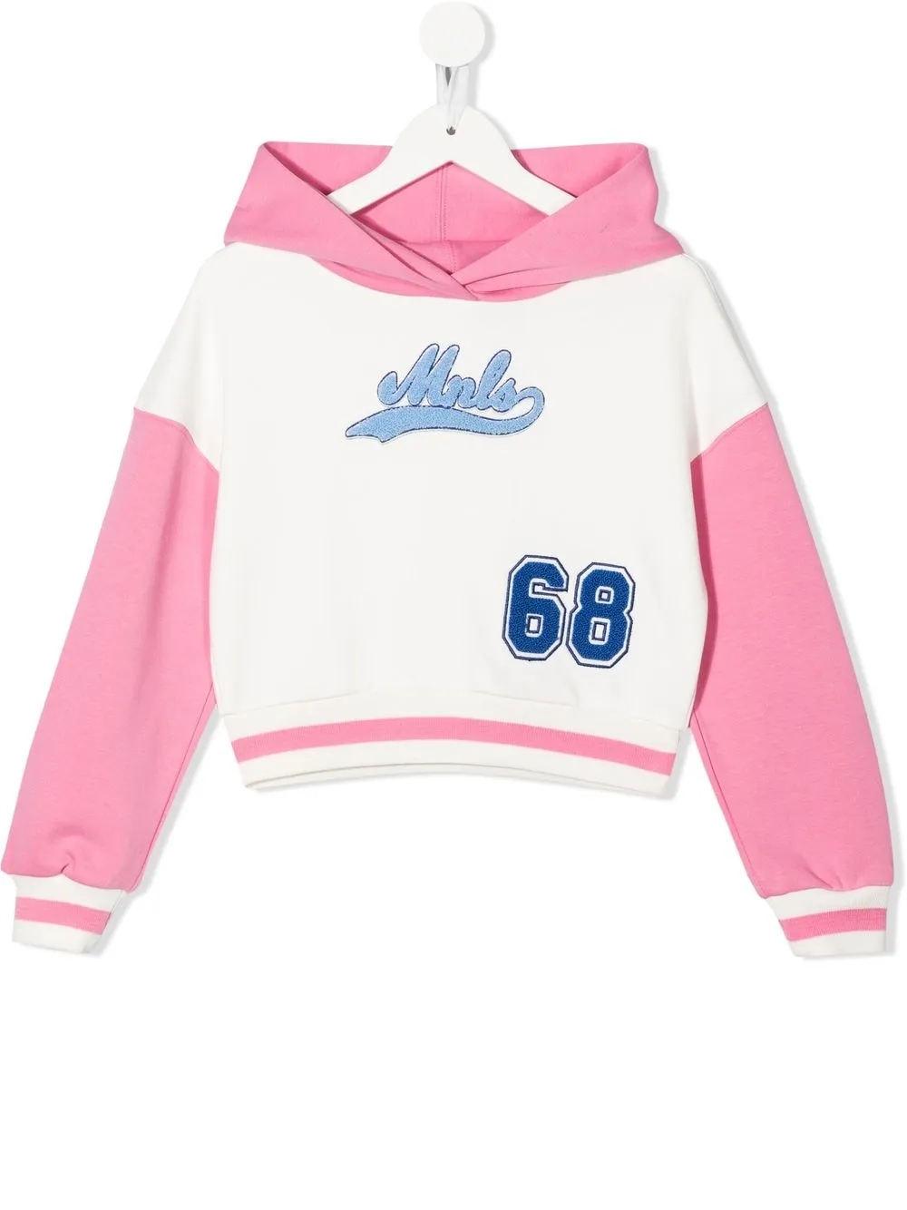 

Monnalisa hoodie con detalle de parche - Blanco