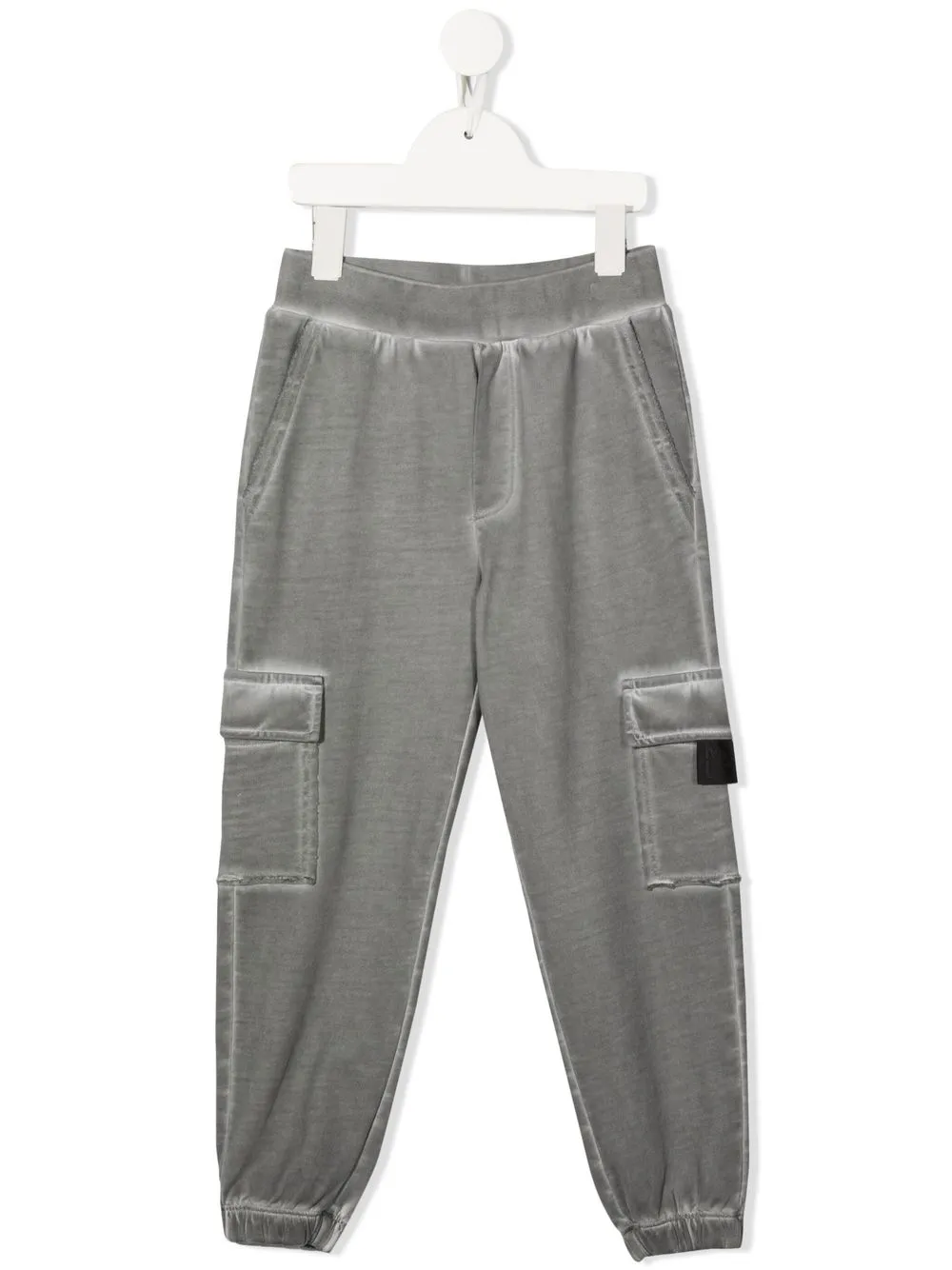 

Monnalisa pantalones con parche del logo - Gris