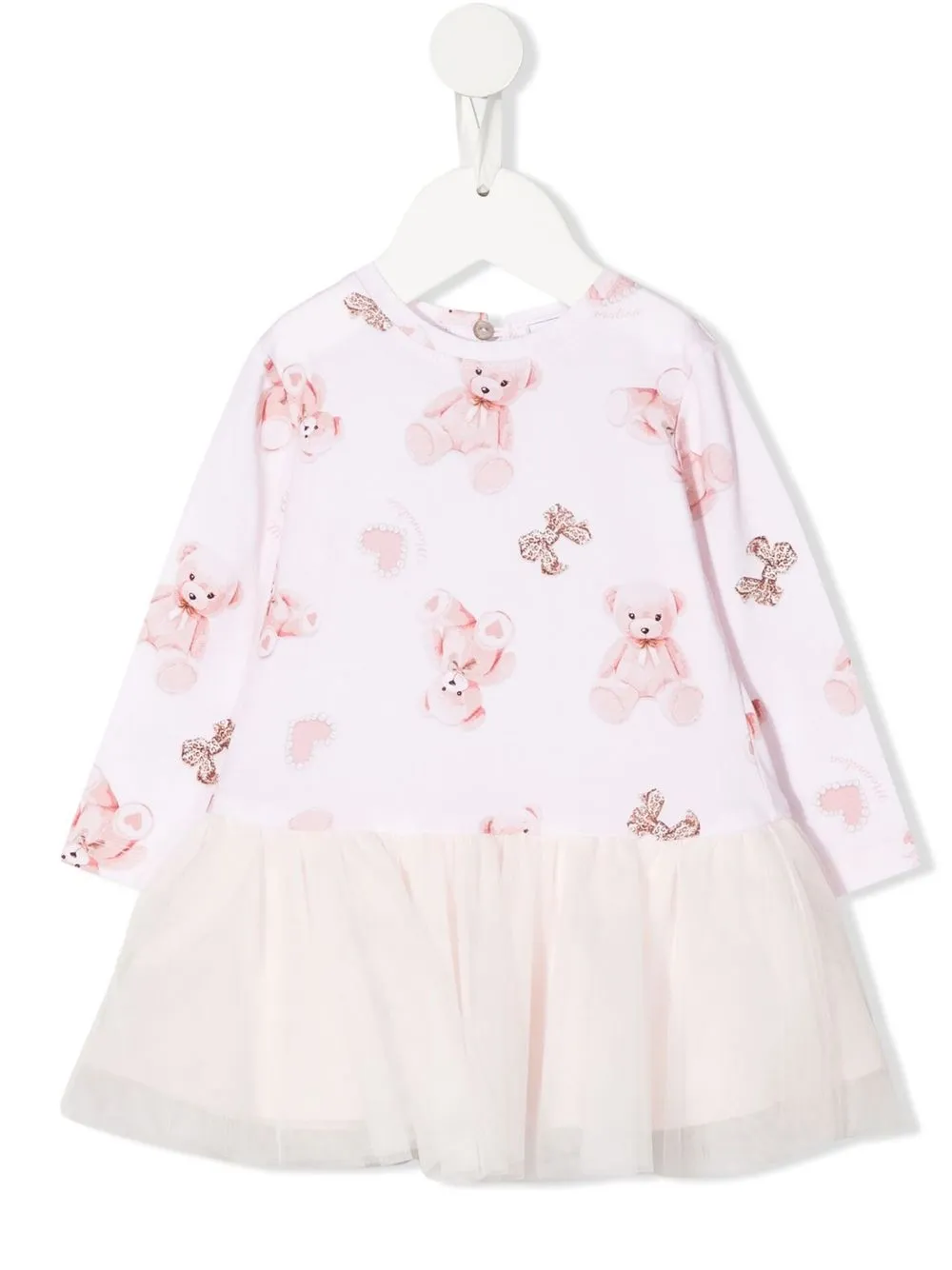 

Monnalisa vestido con motivo de ositos - Rosado