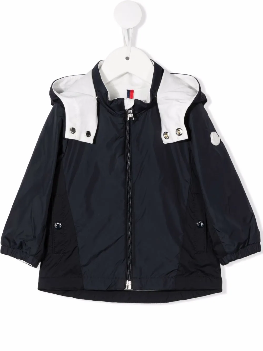 

Moncler Enfant chamarra con capucha removible - Azul