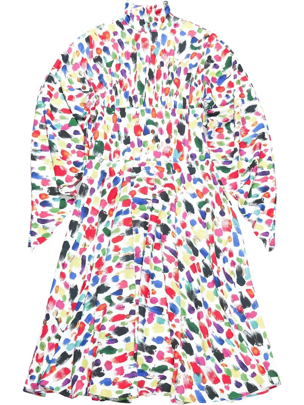 

Christopher Kane vestido midi con estampado abstracto - Blanco