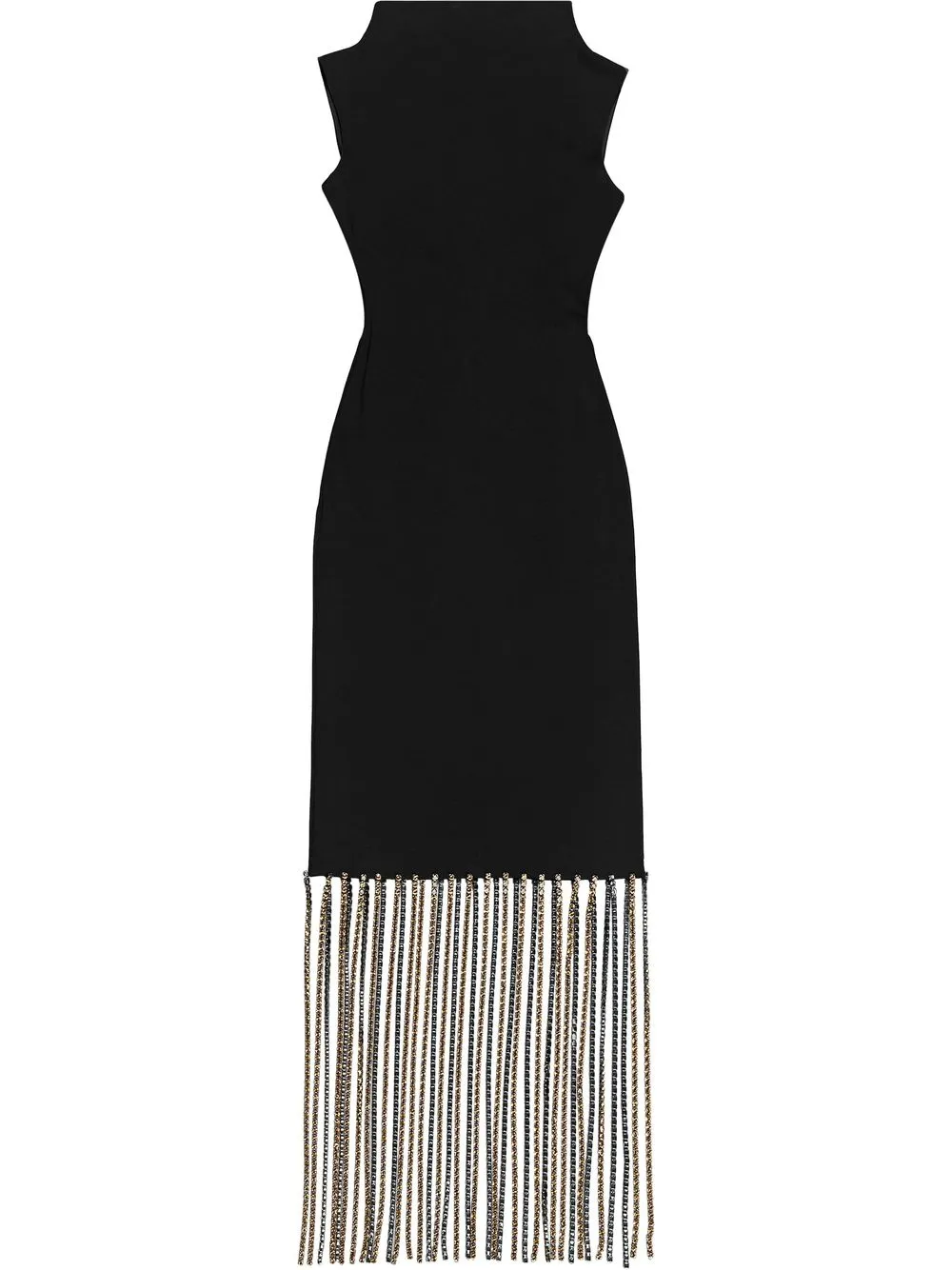 

Christopher Kane Cupchain fringed dress - Black