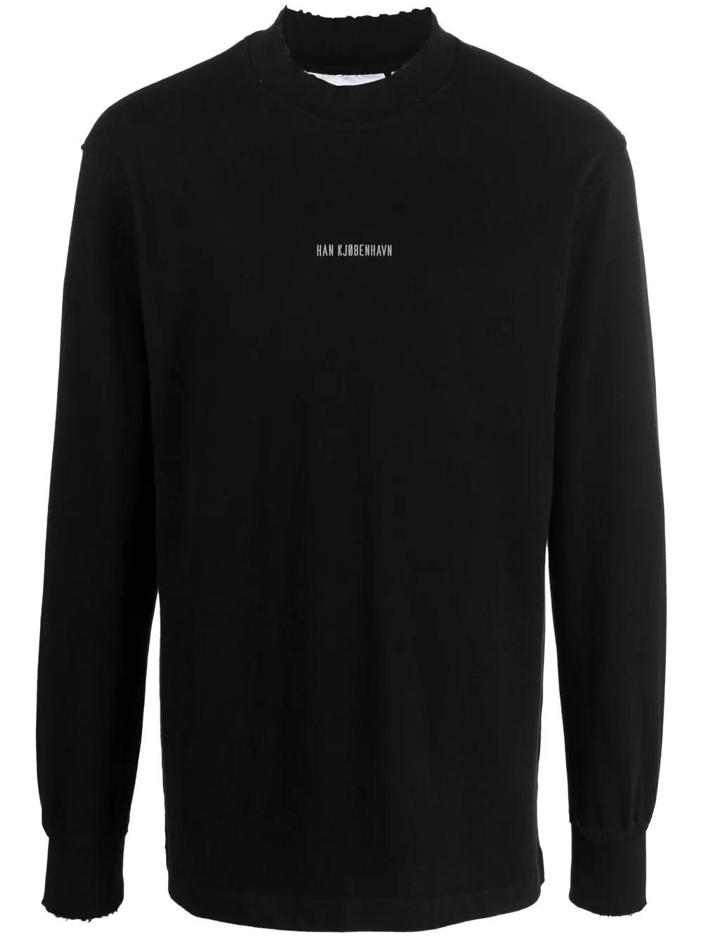 

Han Kjøbenhavn suéter con logo estampado - Negro