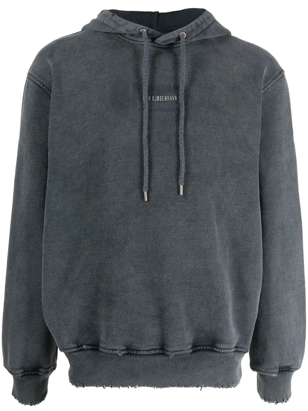 

Han Kjøbenhavn hoodie con efecto envejecido - Gris