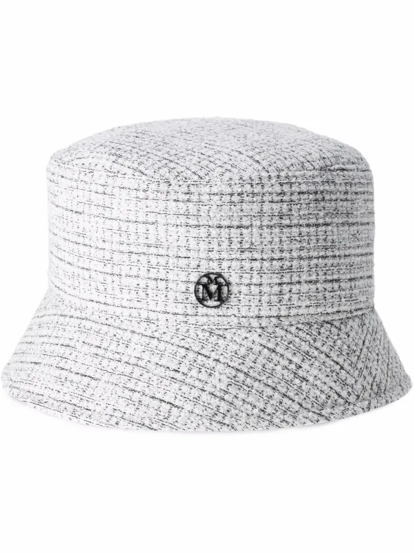Maison Michel Axel Tweed Bucket Hat 