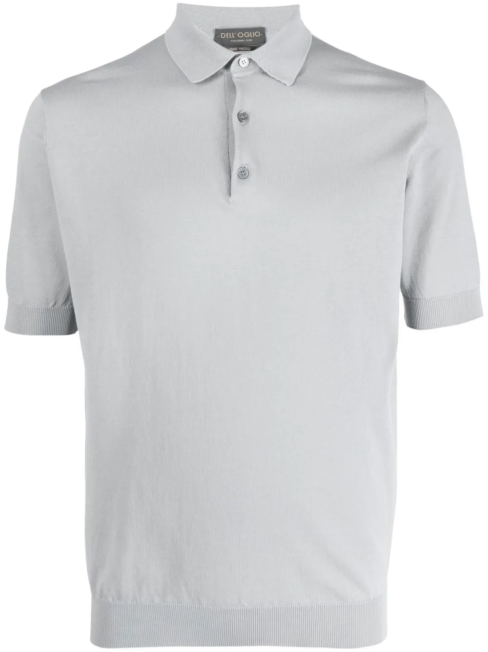 

Dell'oglio playera tipo polo con ribete de canalé - Gris