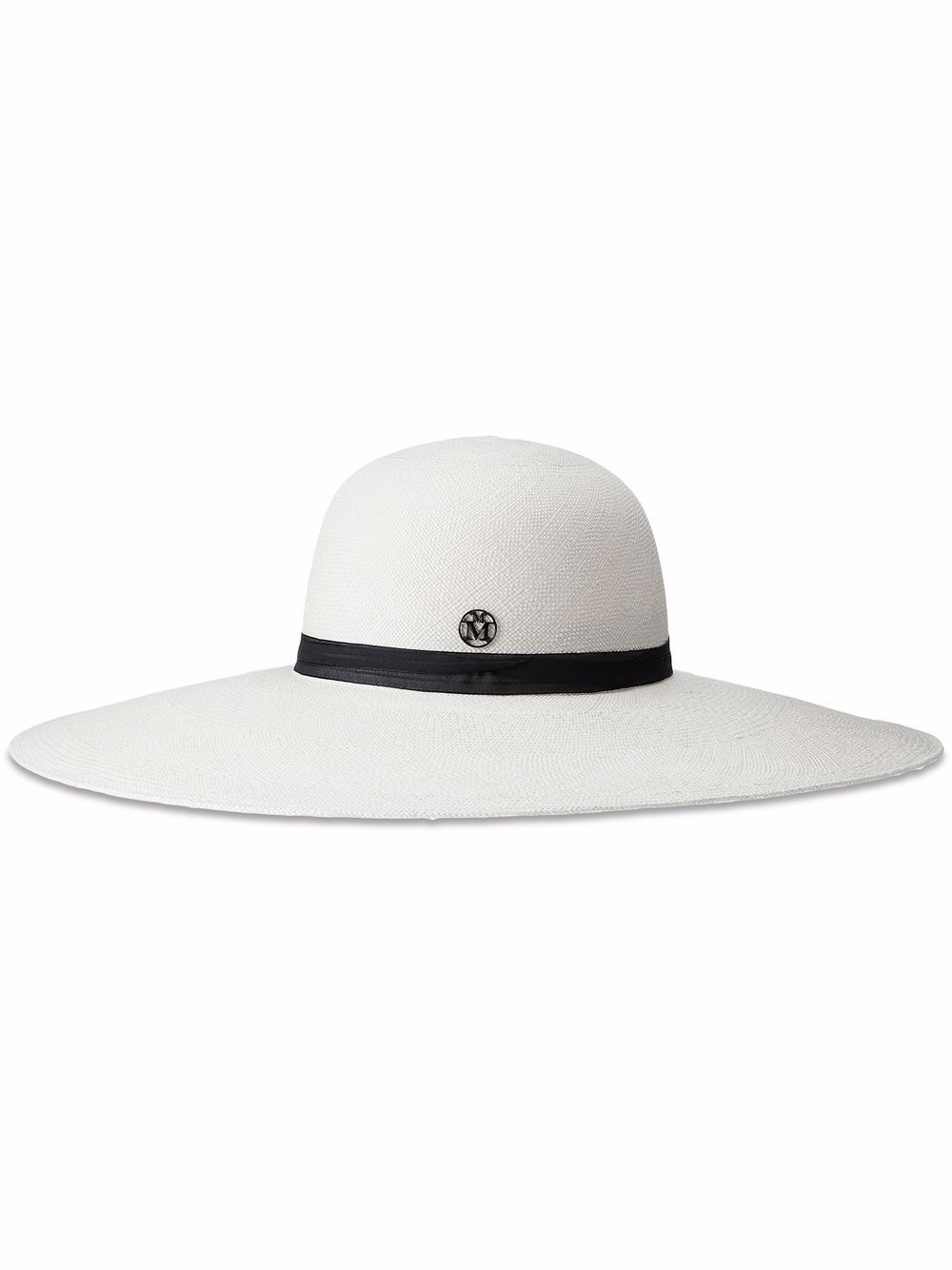 

Maison Michel Blanche capeline hat - White