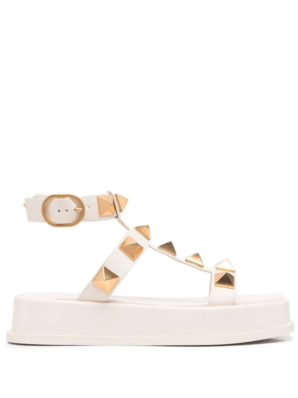 

Valentino Garavani Roman Stud flatform sandals - Neutrals