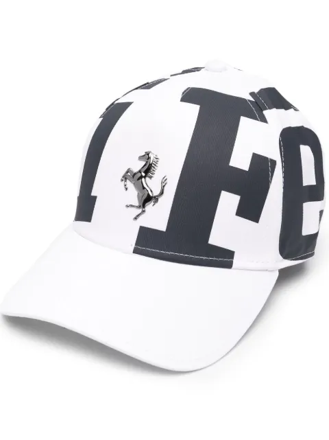 Ferrari gorra con logo estampado