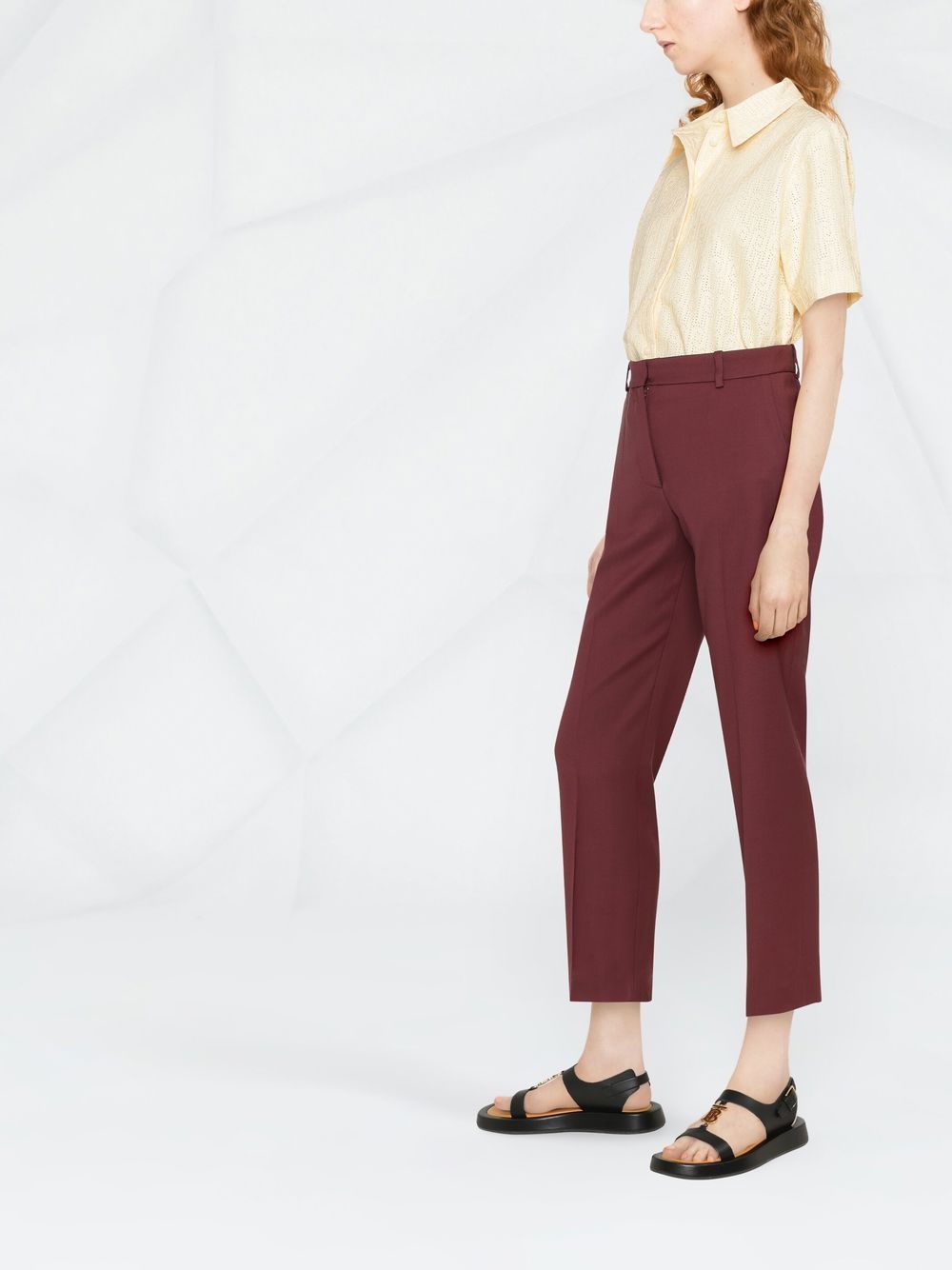 Shop Joseph Coleman Tailored Trousers In Red