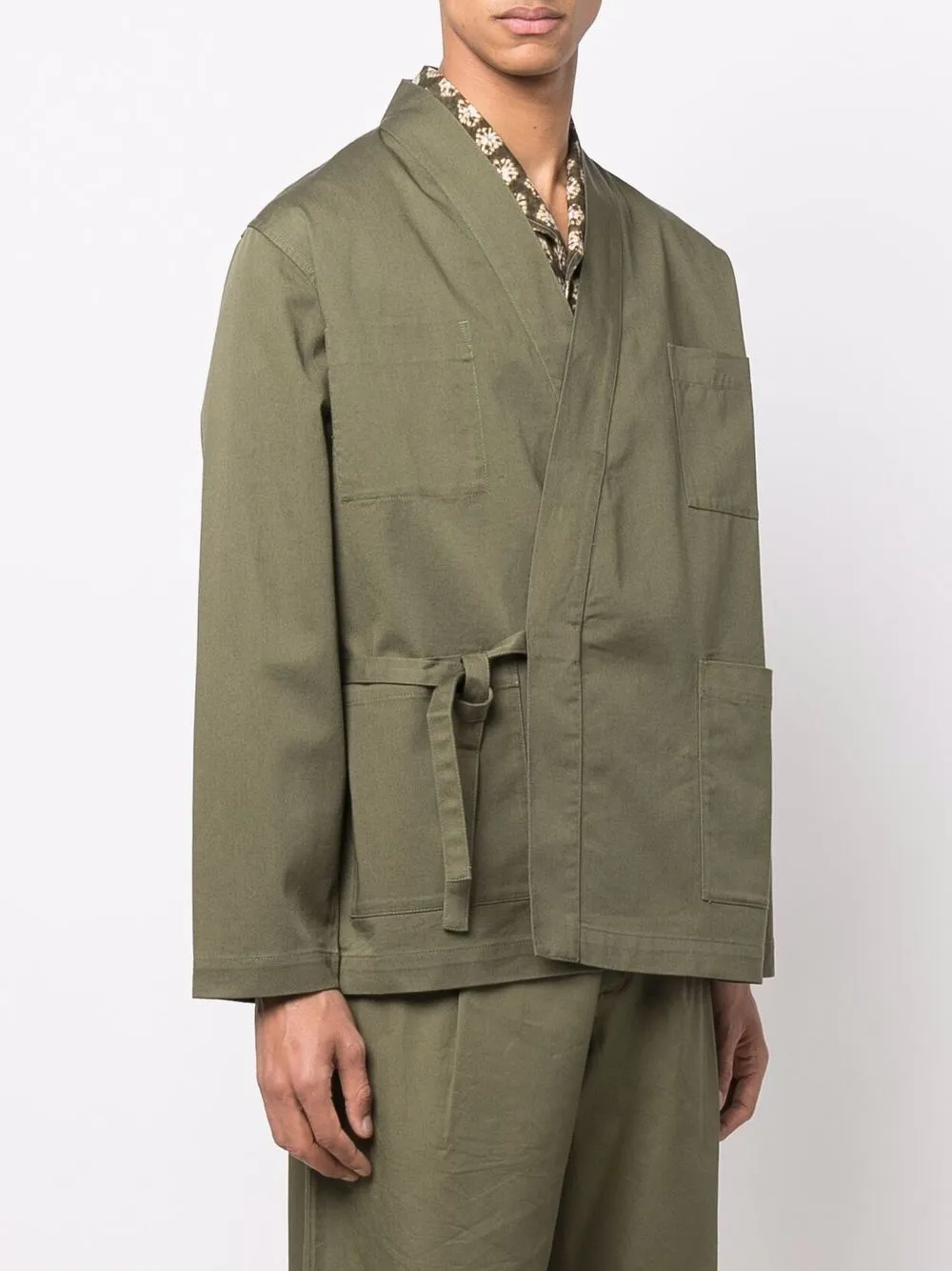  Universal Works Jacke Im Workwear Look   Grün 