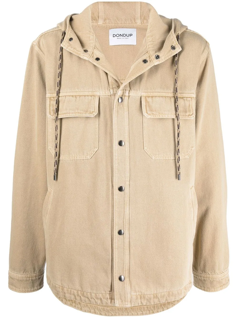 

DONDUP hooded shirt jacket - Neutrals