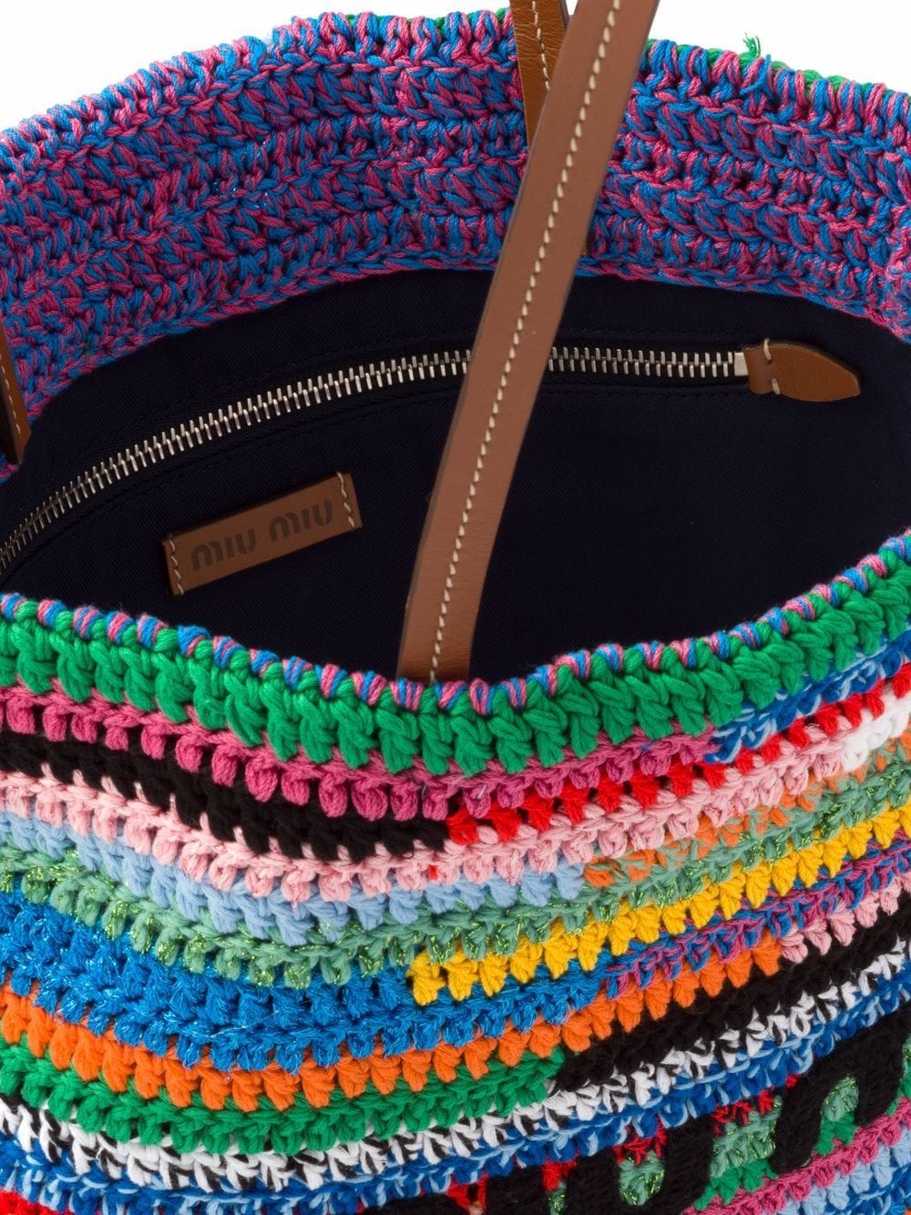 Women's Crochet Tote Bag by Miu Miu