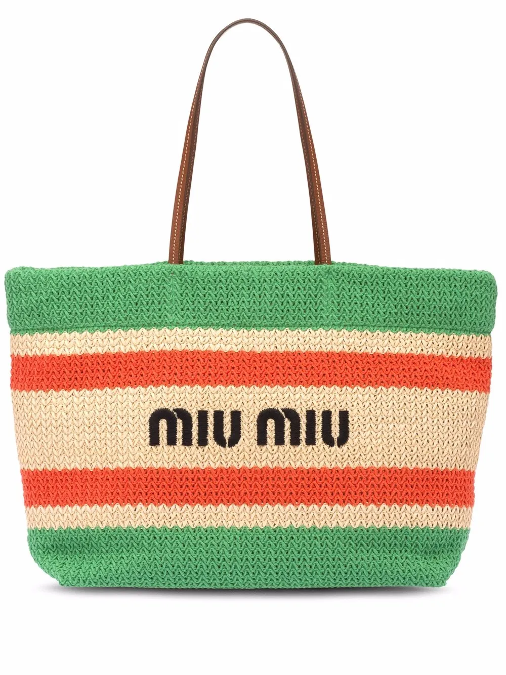 

Miu Miu logo-print tote bag - Neutrals