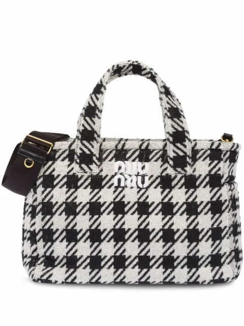 miu miu terry cloth bag