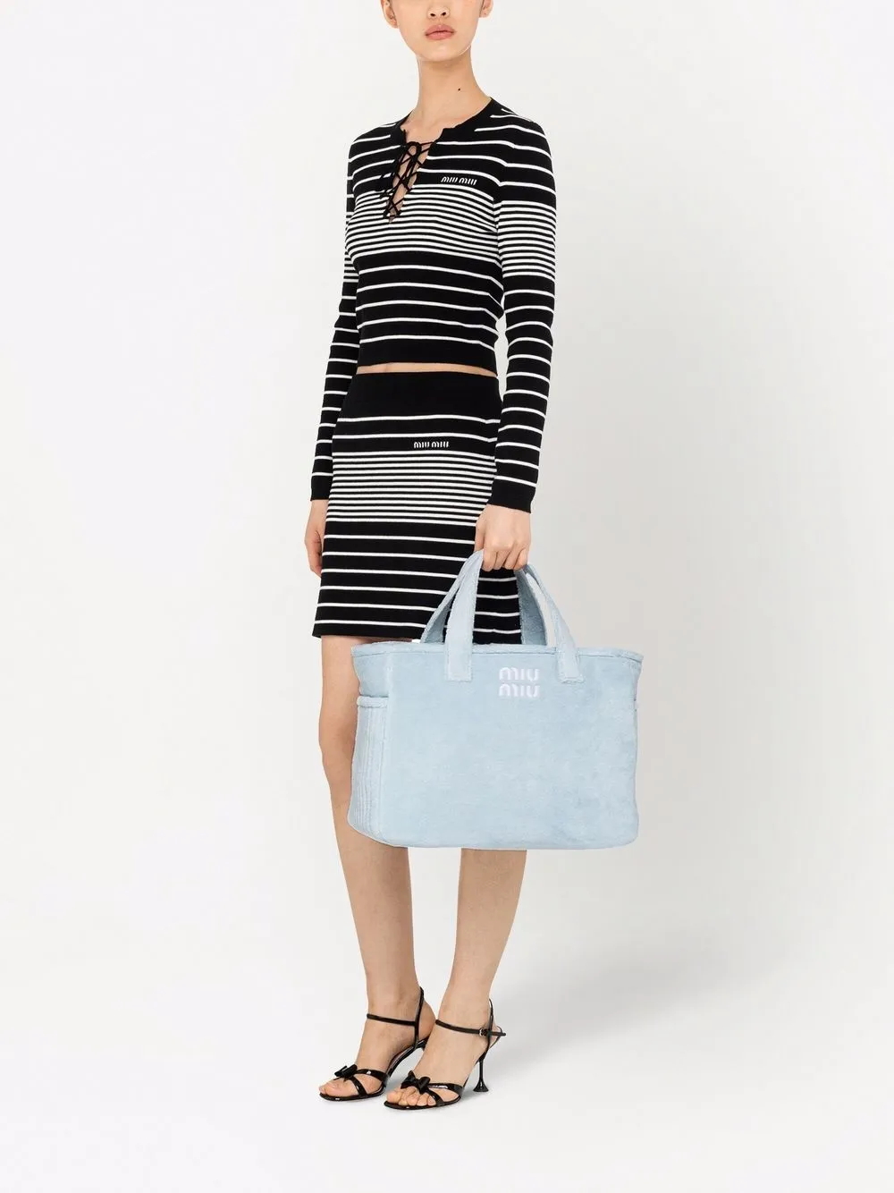 terry cloth tote bag zara