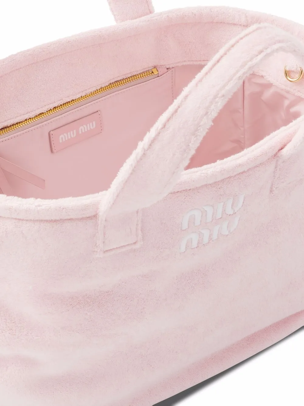 Miu Miu Terry Cloth Tote Bag Farfetch