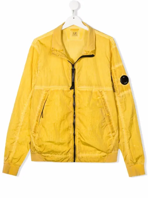 C.P. Company Kids TEEN Lens-detail zip-up jacket