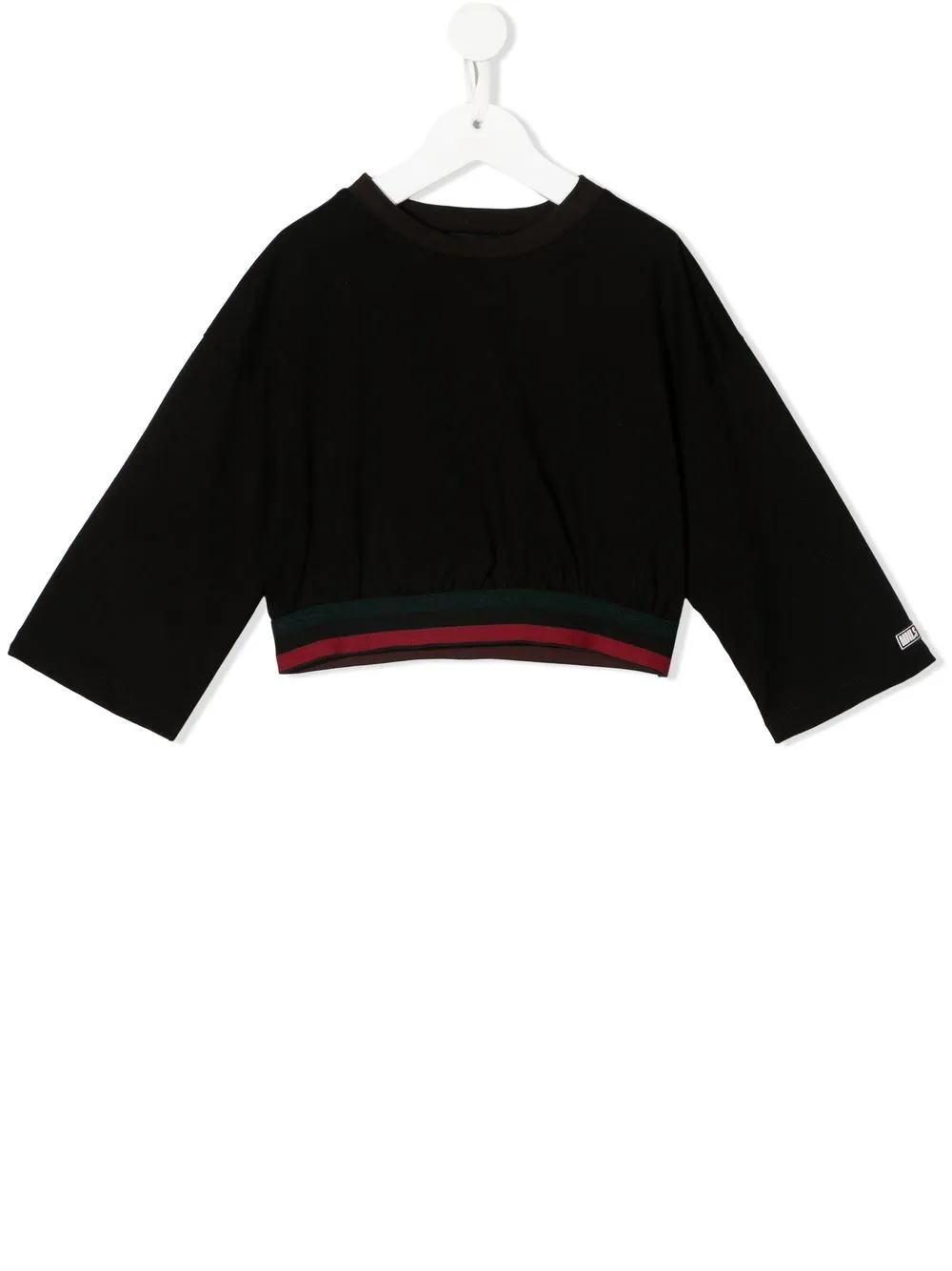 

Monnalisa logo-patch ribbed T-Shirt - Black