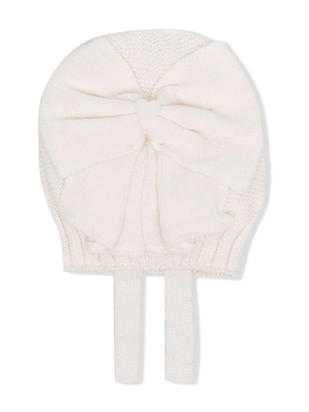 

Monnalisa gorro tejido con detalle de moño - Blanco