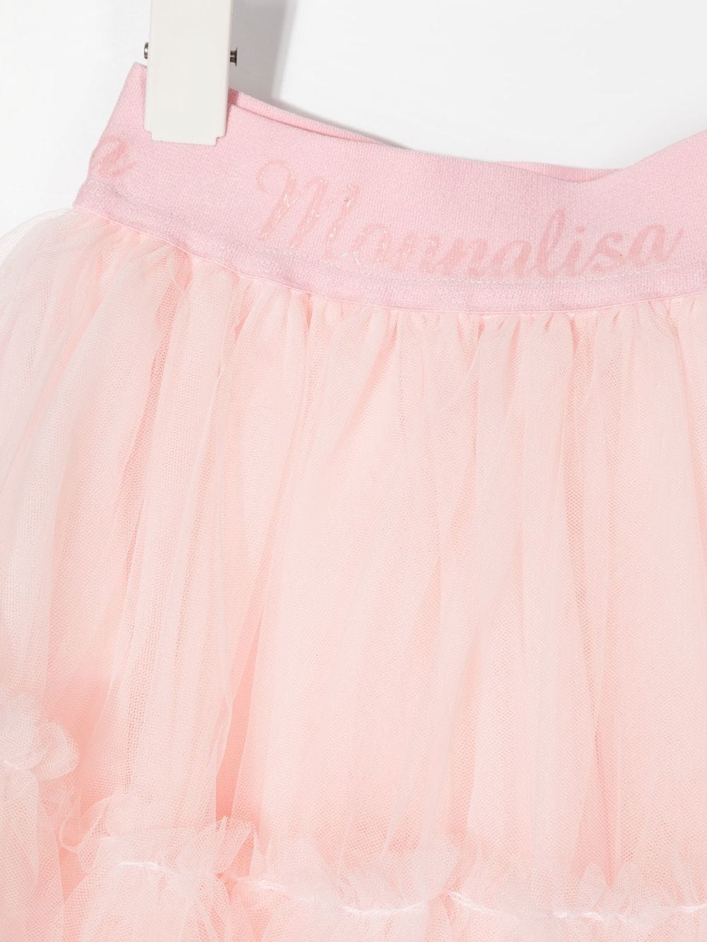 Monnalisa waistband-logo Tulle Skirt - Farfetch