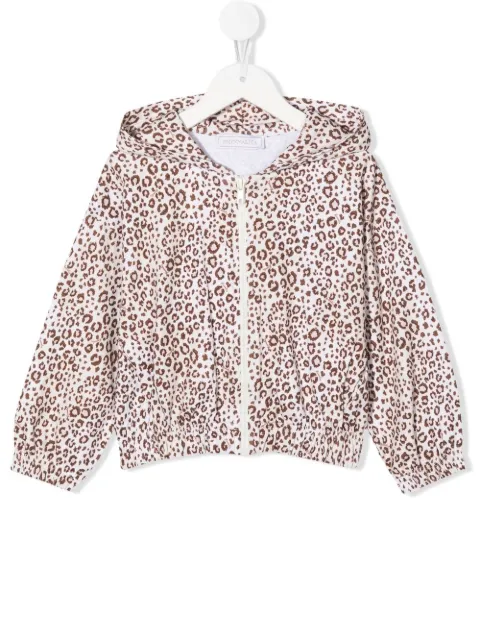 Monnalisa hoodie con estampado de leopardo