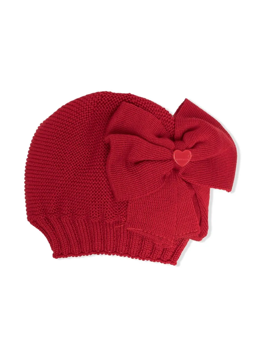 

Monnalisa gorro tejido con detalle de moño - Rojo