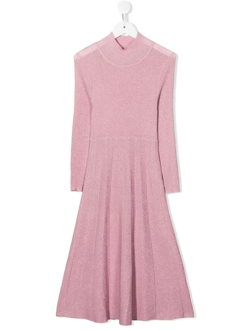 

Monnalisa long sleeve knitted dress - Pink