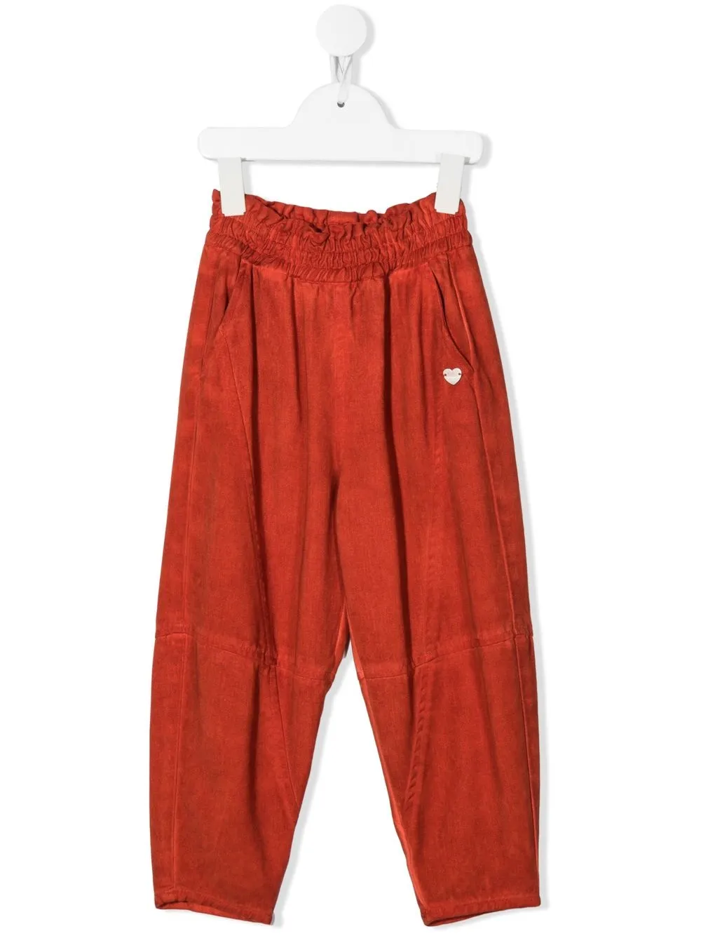 

Monnalisa pantalones ajustados con parche del logo - Naranja