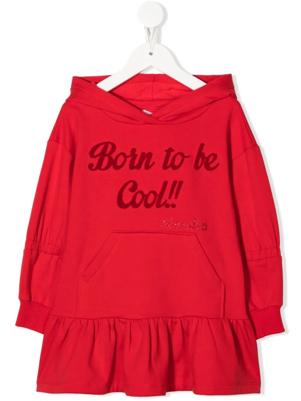 

Monnalisa casual hoodie dress - Red