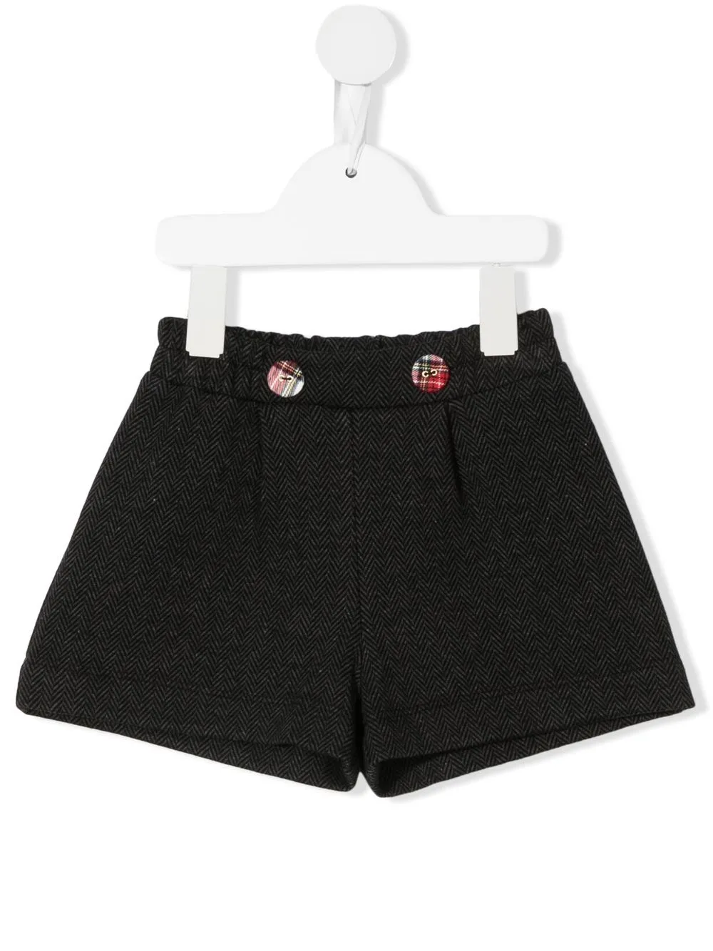 

Monnalisa shorts con parche del logo - Negro