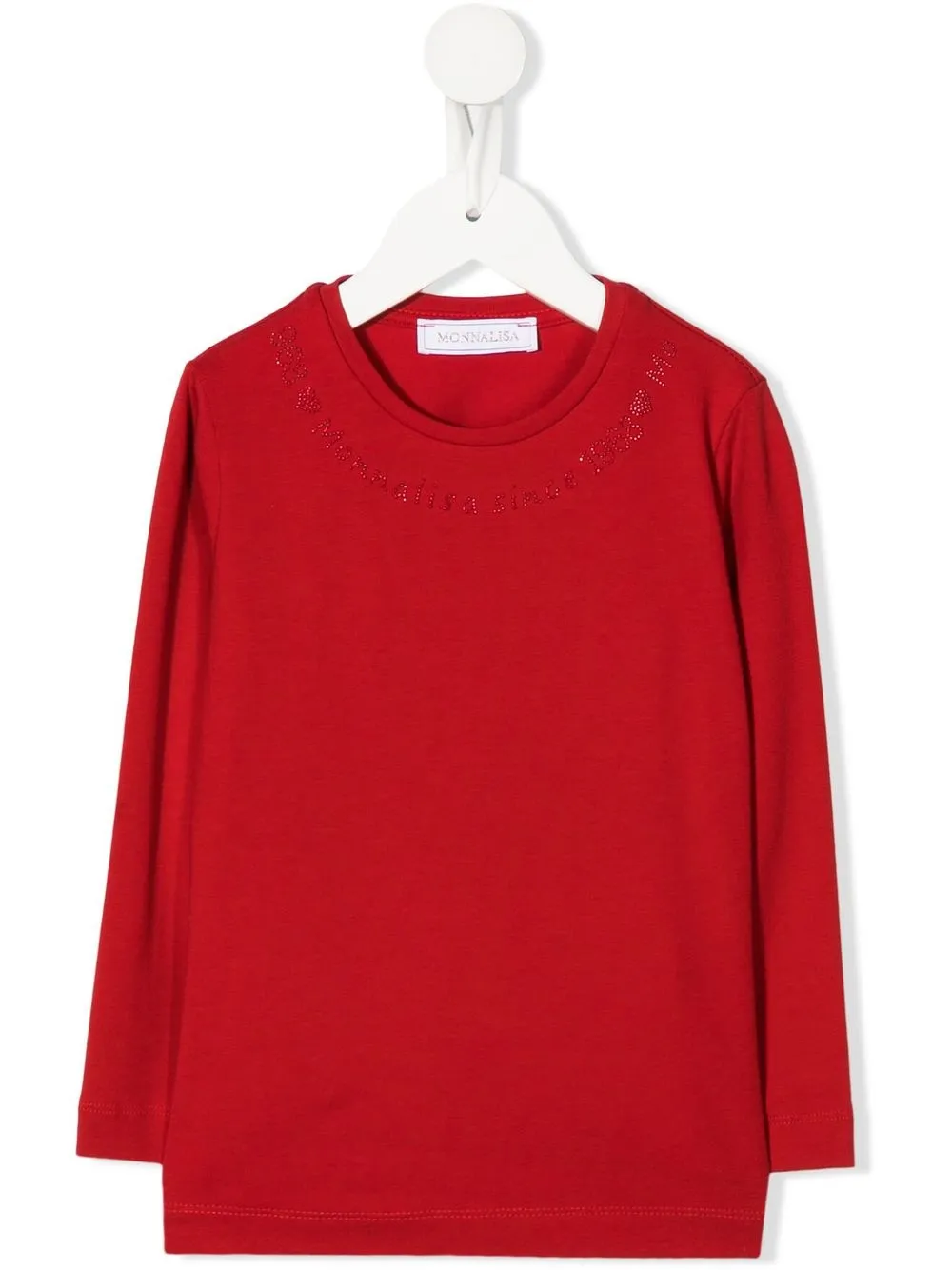 

Monnalisa playera con aplique del logo - Rojo
