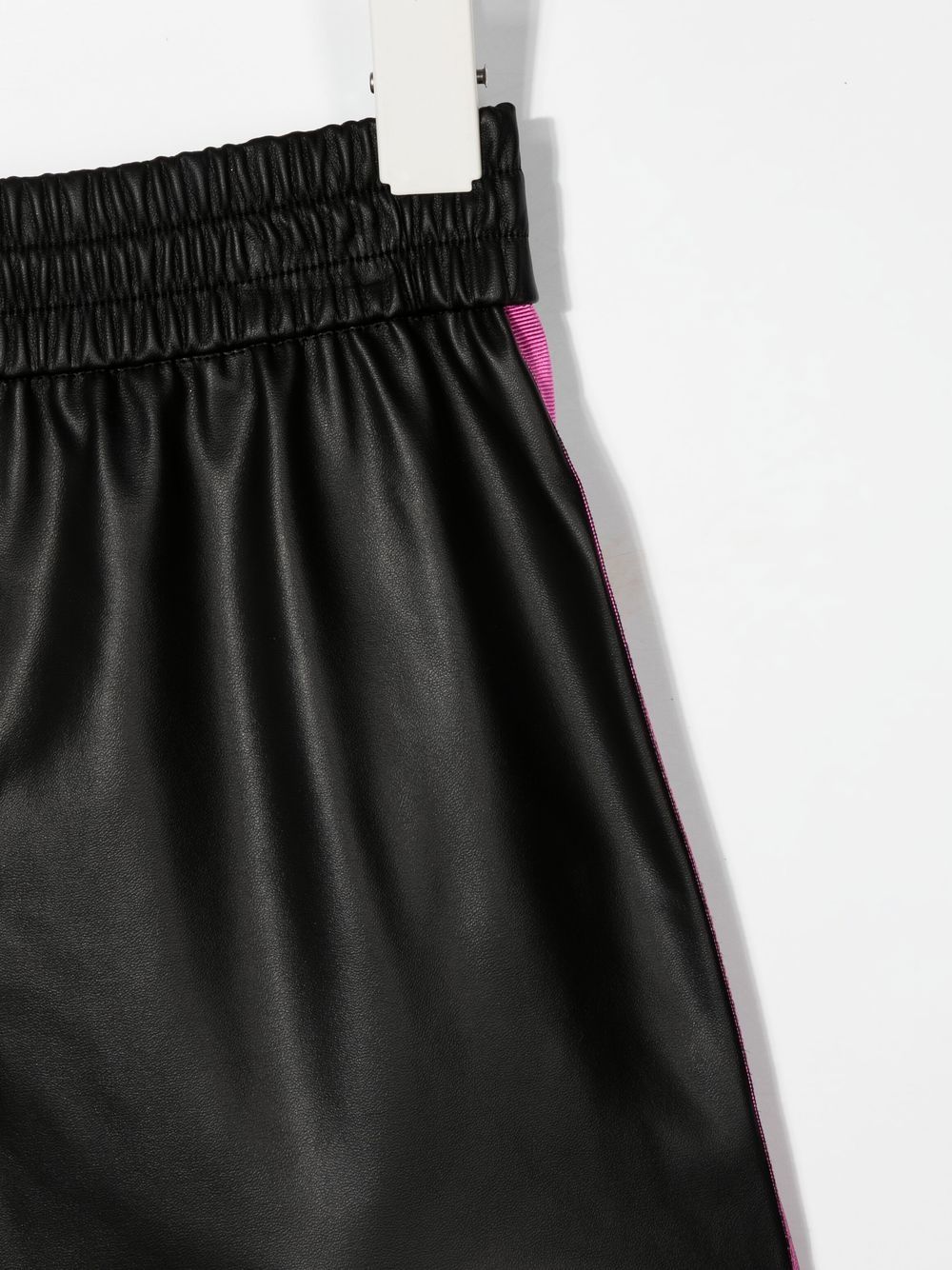 Shop Monnalisa Side-stripe Bermuda Shorts In Black