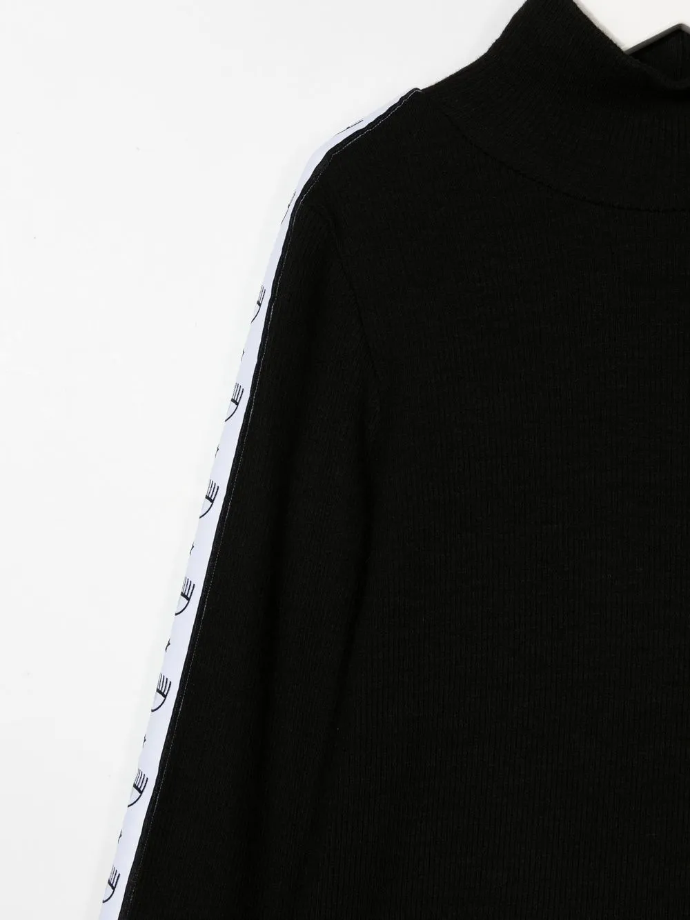 Cheap Off-White logo-tape knitted top Women