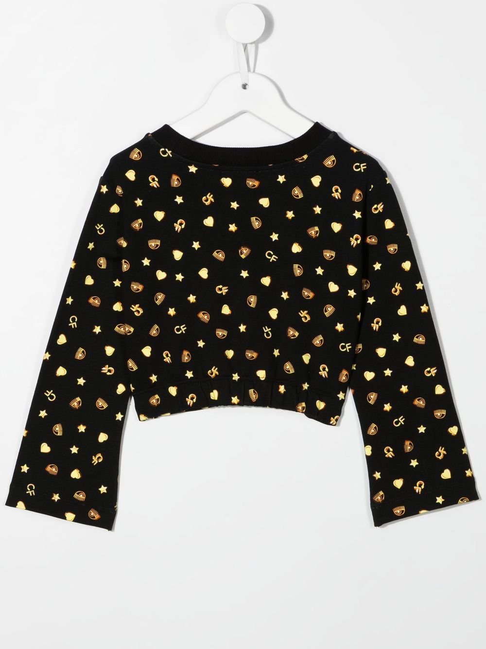 Chiara Ferragni Kids T-shirt met logoprint - Zwart