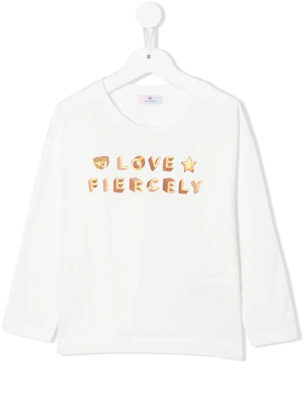 

Chiara Ferragni Kids logo-print cotton sweatshirt - White