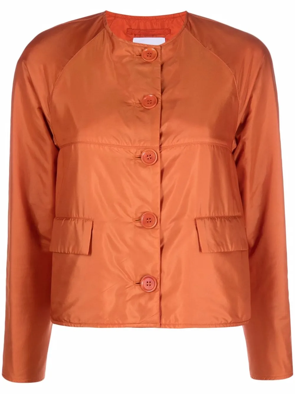 

ASPESI padded button-up jacket - Orange