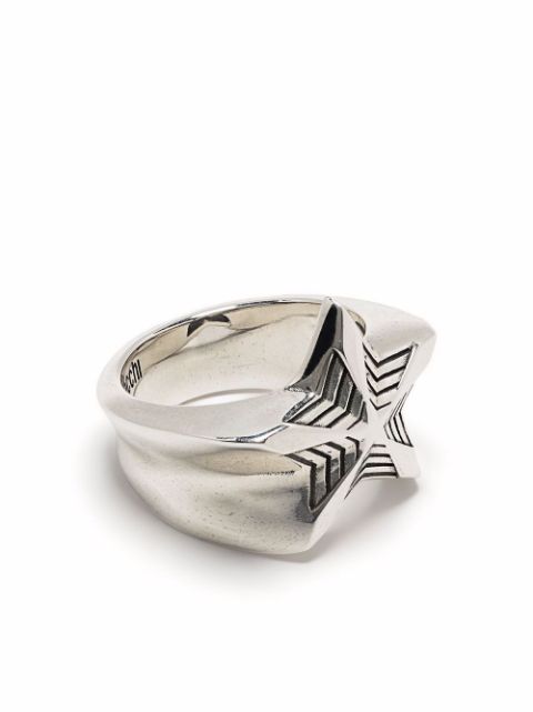 Emanuele Bicocchi sterling silver star ring