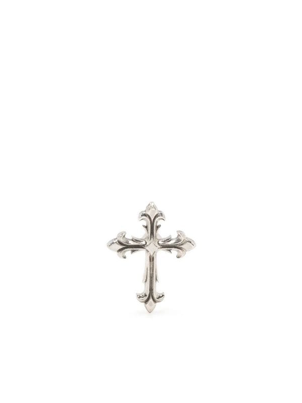 Cross stud deals earrings sterling silver