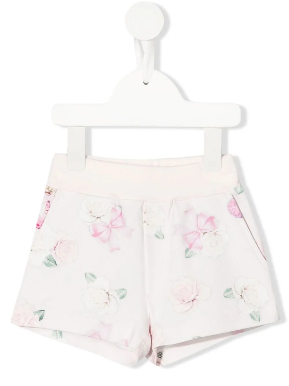 

Monnalisa shorts con estampado floral - Rosado