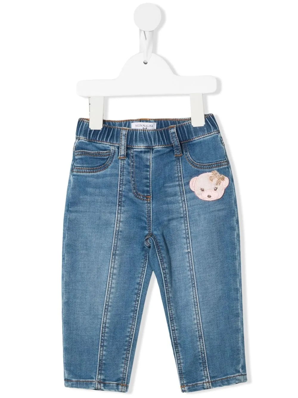 

Monnalisa jeans rectos con parche de corazón - 0062 BLUE