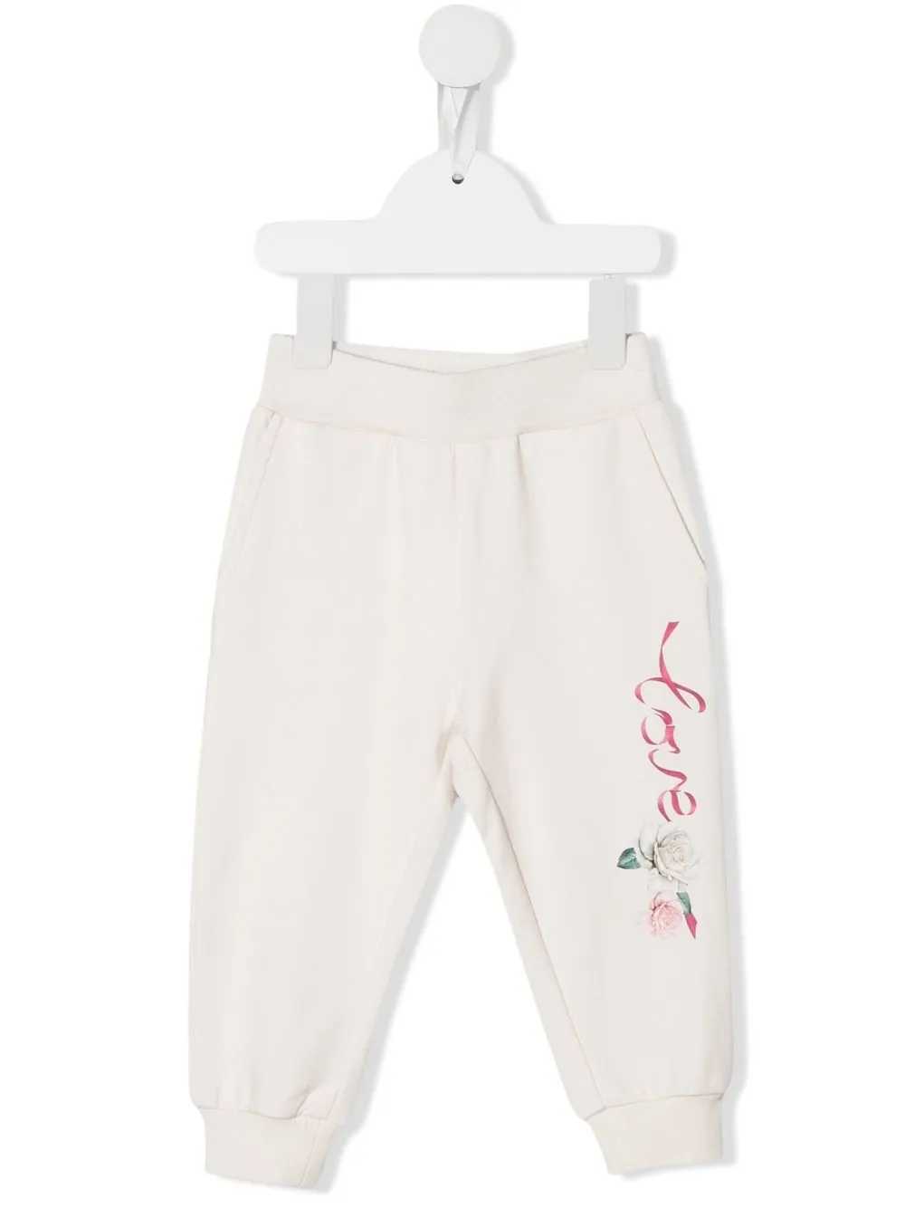 

Monnalisa pants con logo estampado - Neutro