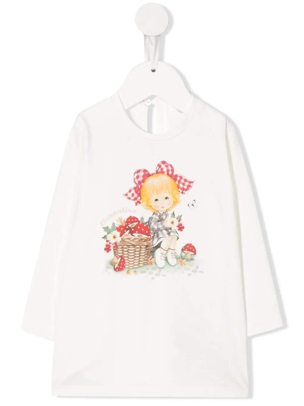 

Monnalisa illustration-motif cotton T-Shirt - White