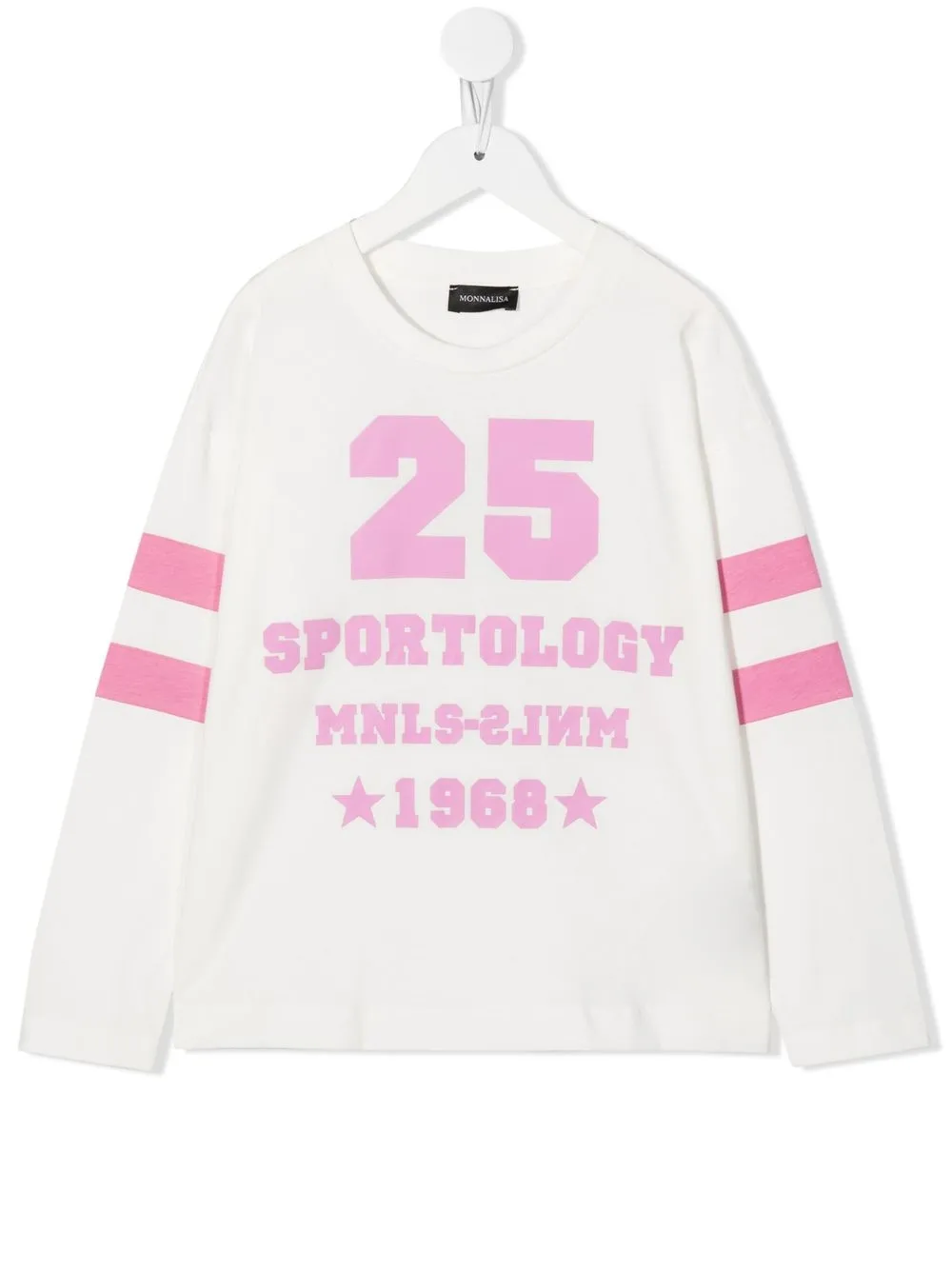 

Monnalisa Sportologylogo long-sleeve T-shirt - White