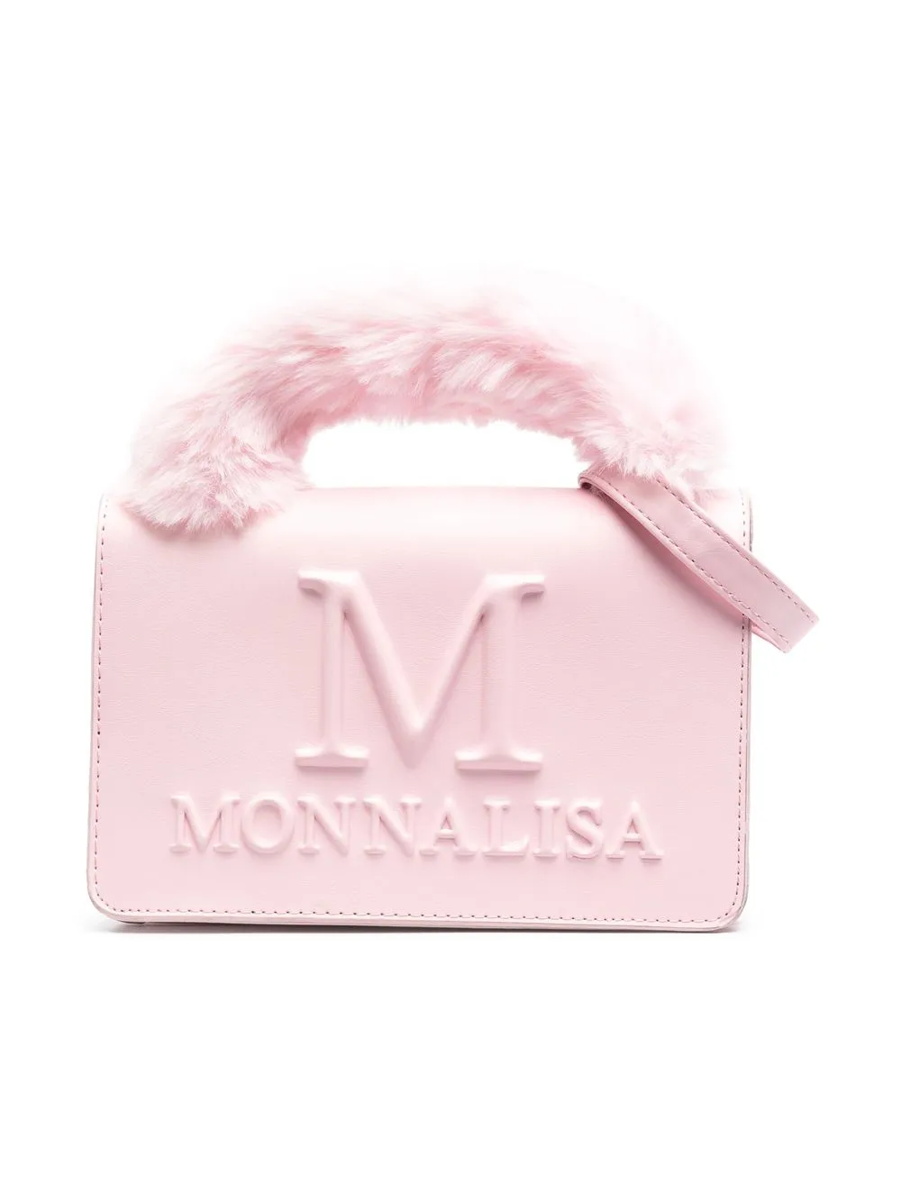 

Monnalisa tote con logo en relieve - Rosado
